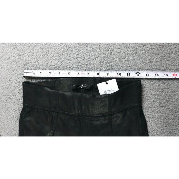 New 7 for All Mankind Pants Womens 25 Black Faux Leather Legging Ankle Zip - Picture 10 of 10